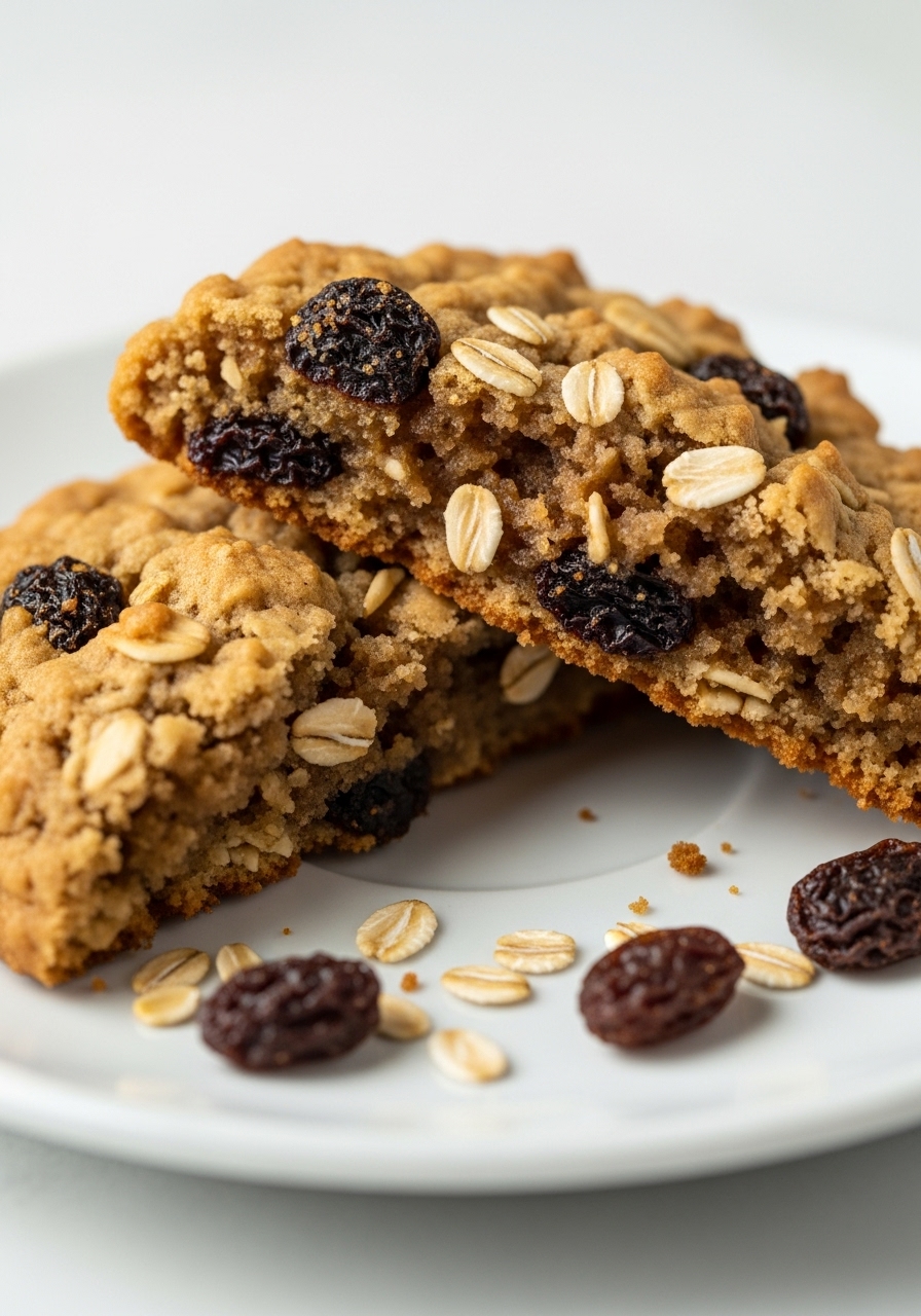 3-Ingredient Oatmeal Raisin Cookies (No Chill, No Mixer)