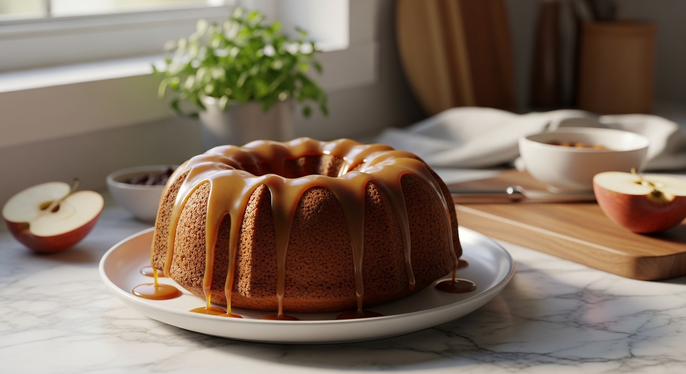 Apple Bundt Cake with Caramel Sauce: Your Fall Favorite!