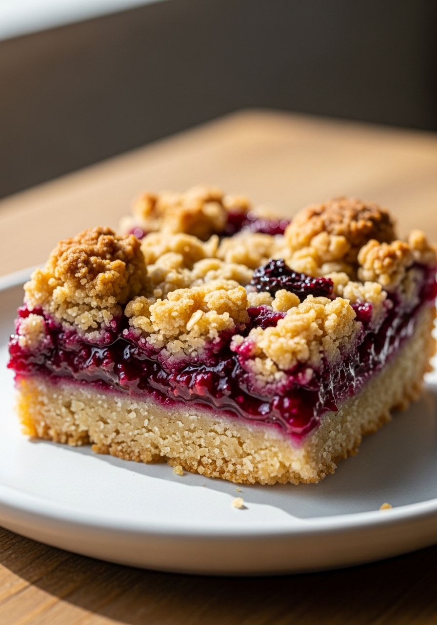 Dump & Bake Berry Crumble Bars (Freezer-Friendly)