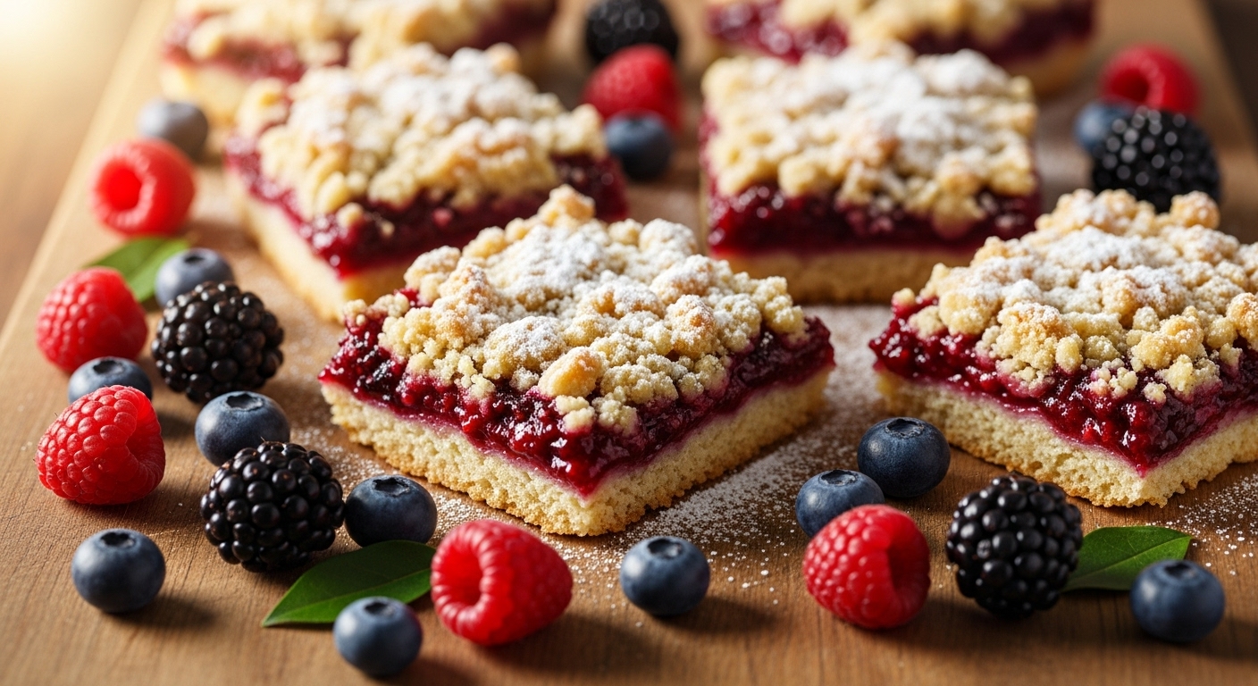 Dump & Bake Berry Crumble Bars: Easy Freezer-Friendly Recipe