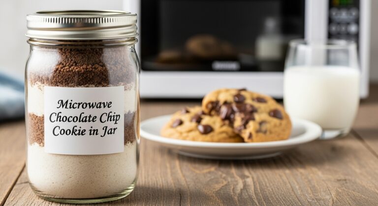 The Best Microwave Chocolate Chip Cookie in a Jar
