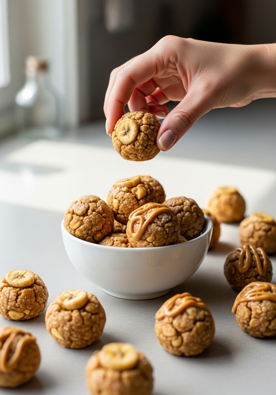 No-Fuss Peanut Butter Banana Bites