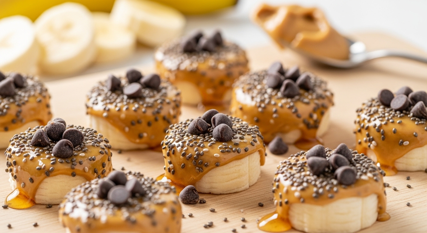 No-Fuss Peanut Butter Banana Bites: Easy 3-Ingredient Snack