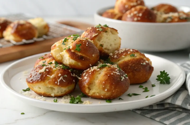 Easy Garlic Parmesan Pretzel Bites Recipe